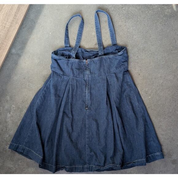 Reformation Denim Dress Size 10 Babydoll Mini Dress Cecil Denim Mini Reformation - Picture 5 of 14
